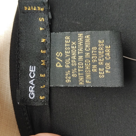 Black top & long pleated skirt set, top S, skirt M, NWT - Picture 8 of 10